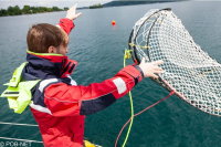 POB-NET rescue system with Bag in white